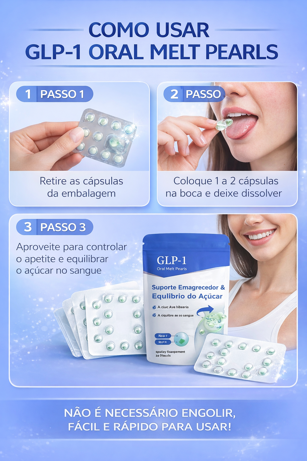 GLP-1 Oral Melt Pearls