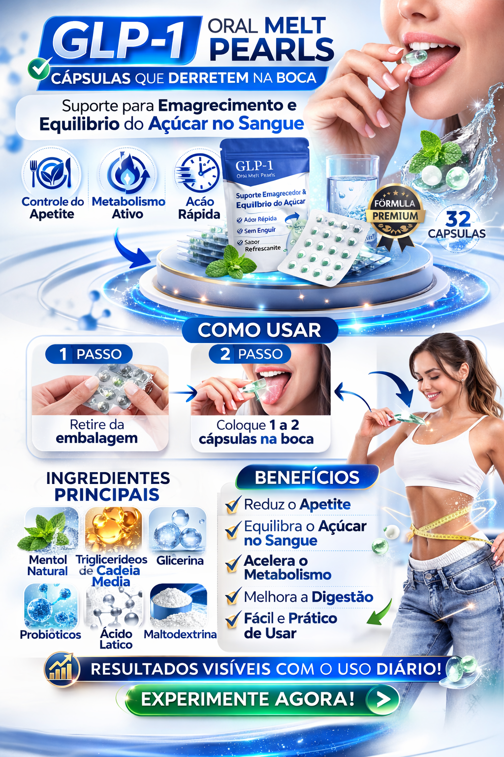 GLP-1 Oral Melt Pearls